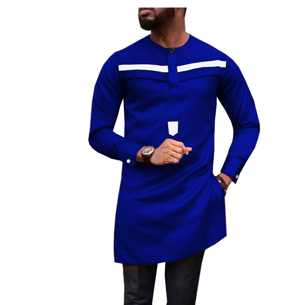 African Men's Slim l Two-Piece Suit African Clothes For Men 1912010