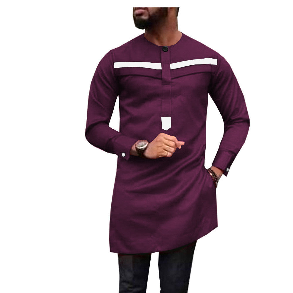 African Men's Slim l Two-Piece Suit African Clothes For Men 1912010