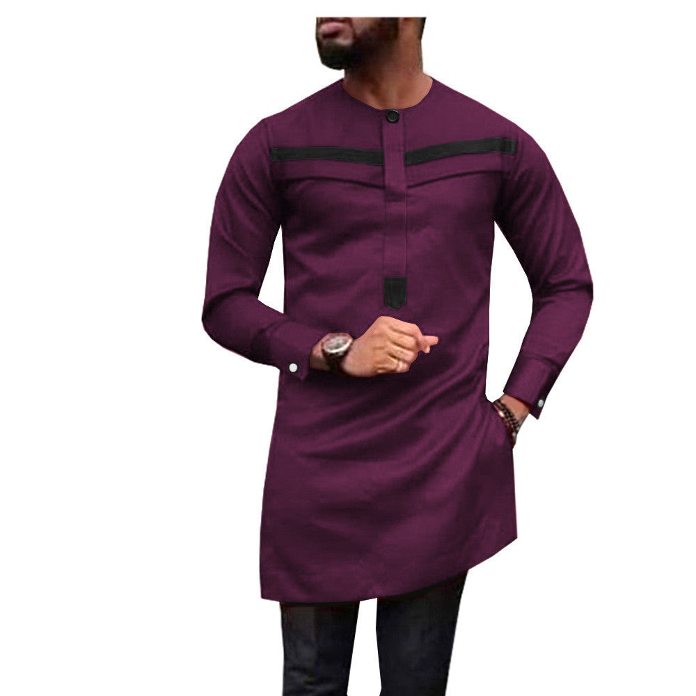 African Men's Slim l Two-Piece Suit African Clothes For Men 1912010