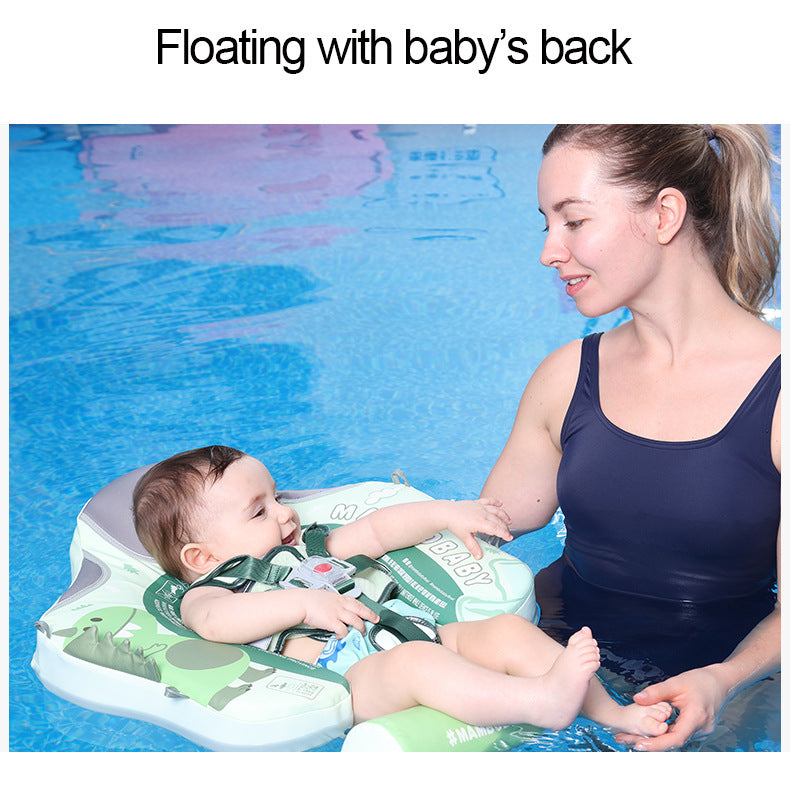 Baby Inflatable Model-free Baby Floating Swimming Ring With Sun Shade Dinosaur Baby Floating Water