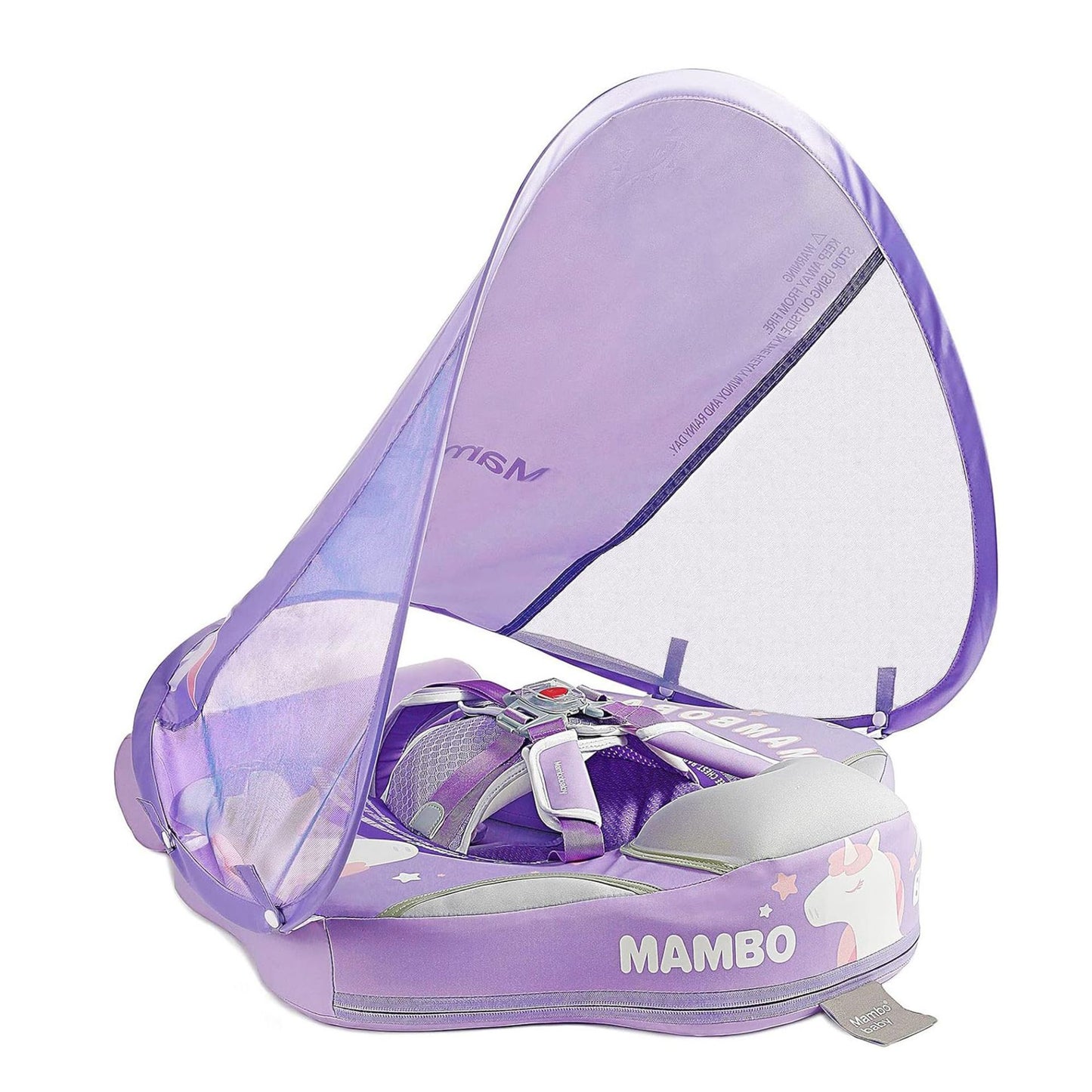 Baby Inflatable Model-free Baby Floating Swimming Ring With Sun Shade Dinosaur Baby Floating Water