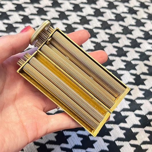 Vintage Brass Cigarette Rolling Machine Pure Copper Hand Winder