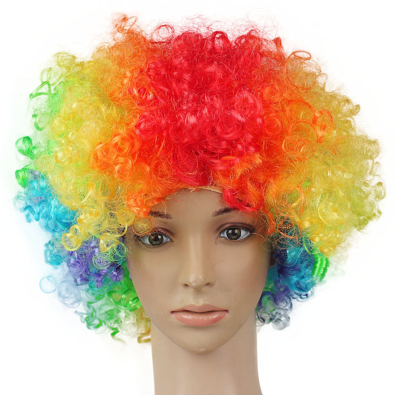 New Afro Rainbow Color Wig Head Cover